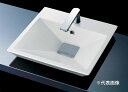###TOTO セット品番【LS910CR#NW1+TLG02302JA】ホワイト カウンター式洗面器 ベッセル式 台付シングル混合水栓(エコシングル) 床排水...
