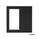 β神保電器 配線器具【QWP-S0-BK】スイッチ+コンセントプレート スイッチ+ブランク スリムスクエアBLACK J・WIDE SLIM(Jワイドスリム)