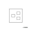 β神保電器 配線器具【QWD-12-BK】2ピースコンセントプレート(QWDシリーズ)BK色 2連用 スリムスクエアBLACK J・WIDE SLIM(Jワイド...