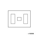 β神保電器 配線器具【QWD-313-BK】2ピースコンセントプレート(QWDシリーズ)BK色 3連用 スリムスクエアBLACK J・WIDE SLIM(Jワイ...