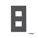 ###β神保電器 配線器具【NKP-2UFSG】ソリッドグレー NKシリーズ 1連用プレート 受注生産