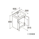 ###INAX/LIXIL 【FTV2N-605SYN-W】ハイグレード 化粧台本体 オフト 扉タイプ シングルレバー洗髪シャワー水栓(プッシュワンウェイ式) ...