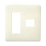 パナソニック 配線器具【WN6074W】モダンプレート4コ用 (3コ＋1コ用) (ミルキーホワイト)