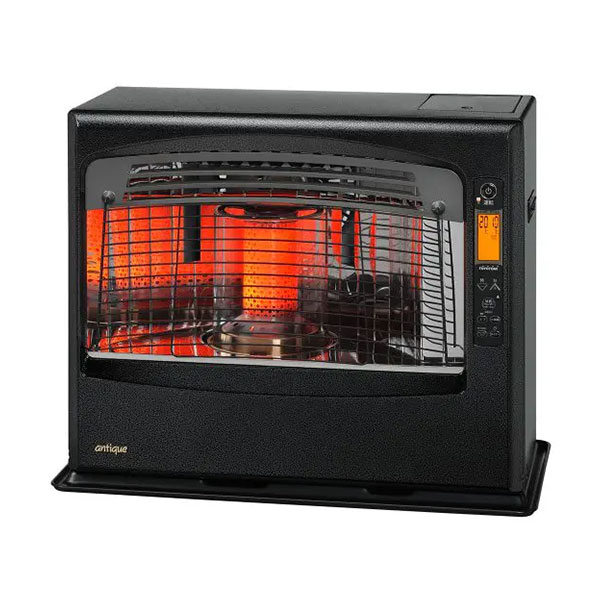 ####トヨトミ 暖房機器【LR-68N(B)】ブラック 石油ファンヒーター アンティークモデル タンク6.5L コンクリート(集合)24畳まで/木造(戸建)18畳まで