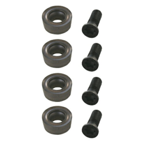 ∀スターエム/STAR-M 【560-A】超硬エグリ・カッター 専用チップ&ネジセット(各4) (4962660905612)