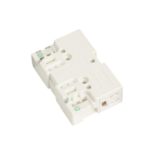 ЯTERADA/寺田電機製作所 【XYZ80002W】ホワイト ブロックコンセント 2分岐 防塵シャッター付