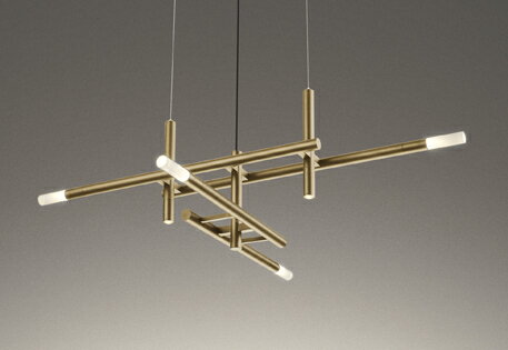 ▲βオーデリック/ODELIC 【OC257252LCR】シャンデリア 高演色LED 電球色 調光 ねじ込式 LEDランプ サテンゴールド 調光器別売