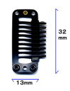 ★メール便対応可★ウィッグ用　固定クリップ（すべり止め付き）1個