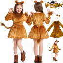 ハロウィン 衣装 子供 ライオン シシ 獅子 Lion 動物 コスチューム コスプレ衣装 ハロウィン ワンピース キッズ 女の子 子ども 仮装 子供ドレス 可愛...