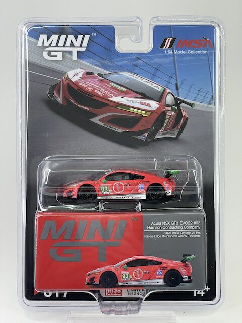 Acura NSX GT3 EVO22 IMSA fCgi24 2023 93 WTR Racers Edge Motorsports (nh) 617 Mijo Exclusives MINI GT