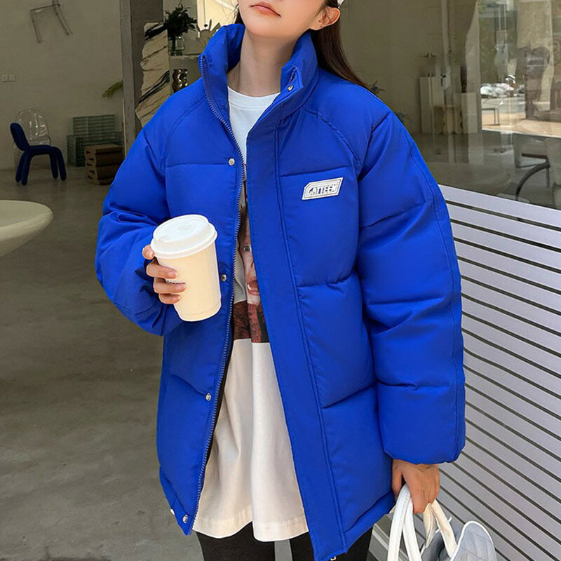 中綿ジャケット レディース 細見え ミドル丈 おしゃれ 詰襟 ダウンジャケット ミディアム丈 ファッショ..