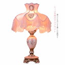 デスクライト 姫系 北欧 おしゃれ LED対応 ピンク レース 花柄 傘型笠 和風 卓上ライト インテリア照明 ベッドルーム リビング 寝室 書斎 ベッドライト...