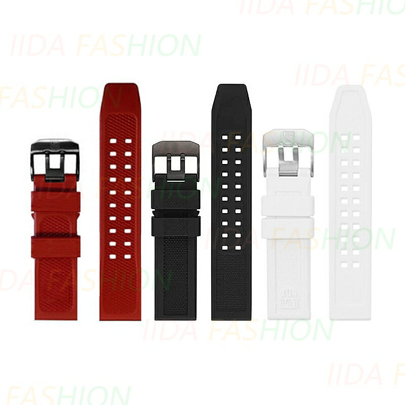 腕時計ベルト シリコン おしゃれ 交換 時計バンド 23mm スマートウォッチベルト アウトドア潜水ベルト ばね棒 交換工具付き 自分で メンズ レディース ファッション 時計ベルト 耐久性 ホワイト ブラック レッド 替えベルト ループ 留め具付き 通気性 腕時計バンド 送料無料