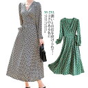 ワンピース ロングワンピース ミディ丈 ラウンド Vネックとは シャツカラー 長袖 ロング レディース クラシック お出かけ きれいめ 春 夏 おしゃれ 40代...