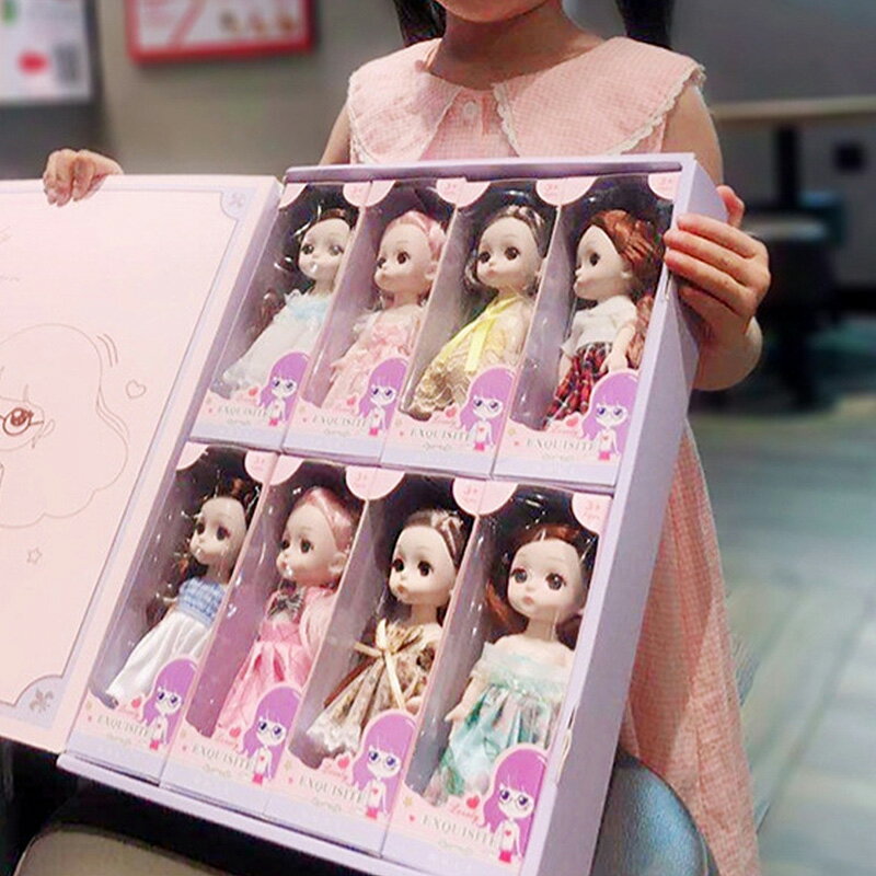 着せ替え人形 本体 着物 洋服 8体フルセット 関節可動 球体関節人形 お姫様 美しい 可愛い 人形 おもちゃ 子供 女の子 誕生日 ひな祭り クリスマス プレゼント