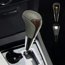 シフトノブ RAV4 カムリ カローラクロス ヤリスクロス ロングタイプ ウッド レザー 高級感 交換型 自動車用 シフトレバー AT 交換自分で インテリアパ...