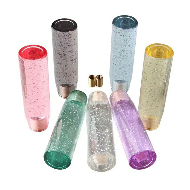 シフトノブ 水中花 交換型 軽自動車 内装 MT AT ロングタイプ クリスタルシフトノブ 汎用 高級感 おしゃれ 面白い シフトレバー ネジ径M8 取付簡単 ...