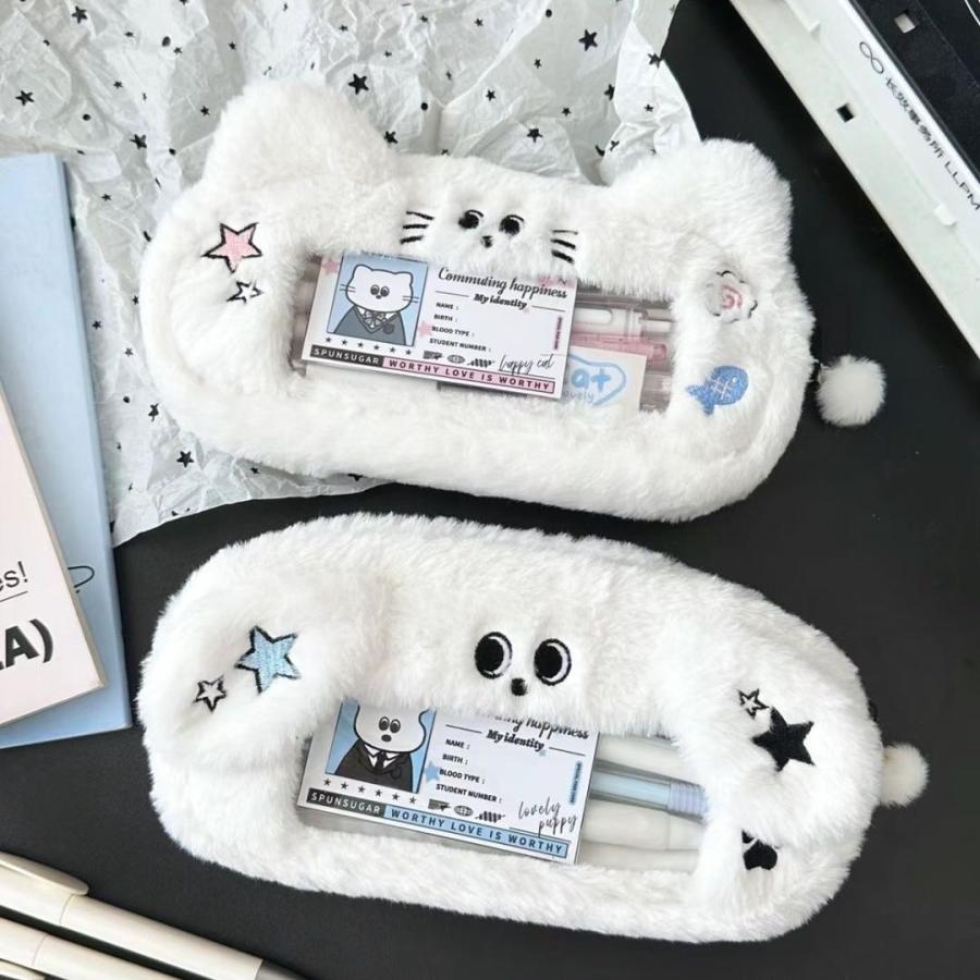 Rakuten - ペンケース かわいい 高校生 大学生 小学生 韓国 可愛い かわいい 痛バッグ PVC 筆記用具 筆箱 筆入れ おしゃれ 大容量 文房具 見せバッ