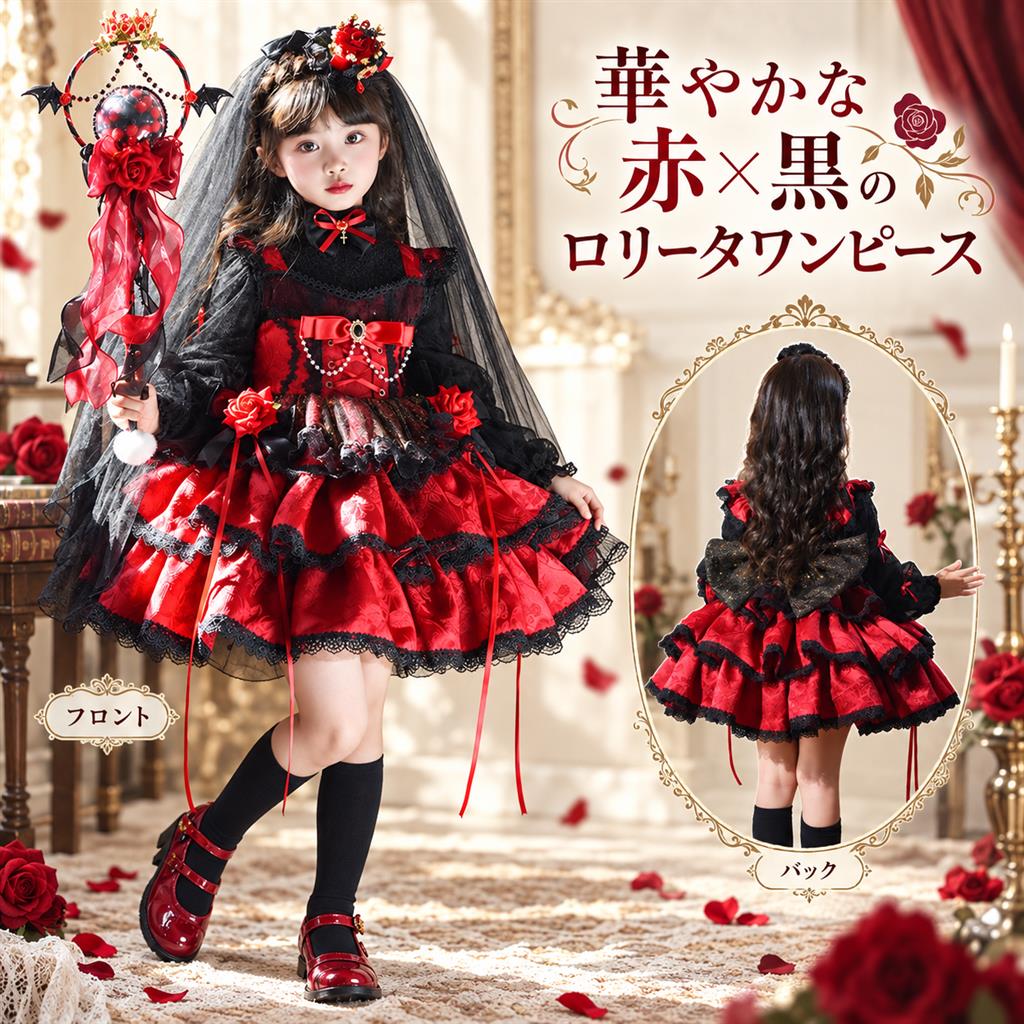衣装 キッズ 子供｜ハロウィン 女の子 コスプレ 小悪魔風 ワンピース コスチューム...