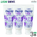 【送料無料】LION ライオン 歯磨き粉 950ppmF Check-Up gel チェックアップジェル 60g グレープ【3本】