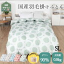 【☆5/9/20時〜マラソン中5%OFFクーポン☆】羽毛布団 シングルサイズ 掛け布団 無地 軽量 0.8kg入り 350dp以上 ダウン90% 抗菌 消臭 羽...