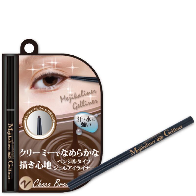 シェモア メジカライナー ジェルライナー チョコブラウン(目力 アイシャドウ パール グラデーション スティックタイプ 持ち運び ひと塗り グリッター アイシャ...