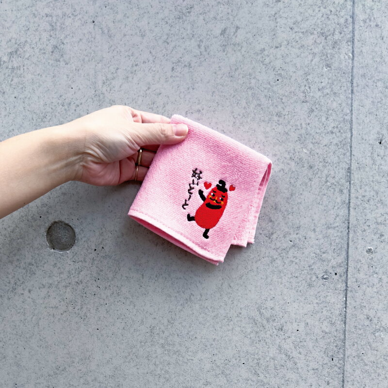 フォーカート 刺繍ハンカチ聖徳明太子好いとーと (博多土産 福岡土産 家族 福岡 お土産 贈り物 博多 帰省 ギフト ハンドタオル HAKATA 博多どんたく 明太子)