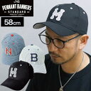 【感謝祭SALE開催中】PENNANTBANNERS 【PB002】 BBキャップ デニムヒッコリー 全3色(コットン100% ベースボールキャップ 男女兼用 ...