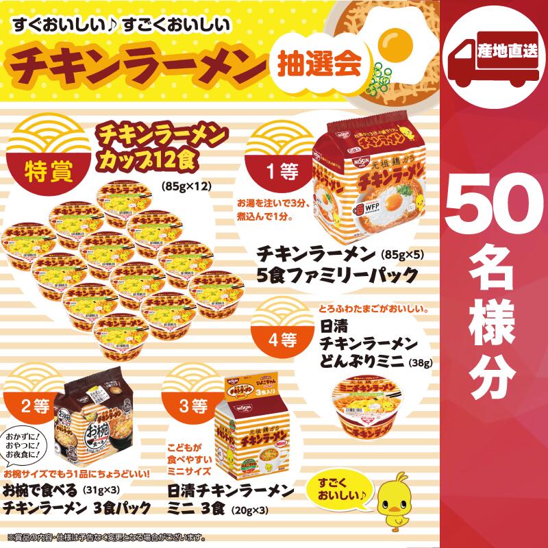 【ブラックフライデー!ポイントUP】【メーカー直送】すぐおいしい すごくおいしいチキンラーメン抽選会50人用 ( 抽選箱 抽選器 販促品 人気 敬老会 プレゼン...