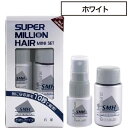 ルアン スーパーミリオンヘアー ミニセット ホワイト (SMH 薄毛 老若男女 メンズ レディース おすすめ お出かけ ヘアセット ダークグラウン ブラウン B...