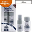 【GIFT】 ルアン スーパーミリオンヘアー ミニセット グレー【ラッピング込み】 (SMH 薄毛 老若男女 メンズ レディース おすすめ お出かけ ヘアセット...