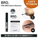 【GIFT】BRO. FOR MEN クイックマスカラ 6g【ラッピング込み】(日本製 MADEINJAPAN 簡単ひと塗り 白髪カバー 白髪隠し もみあげ 眉...