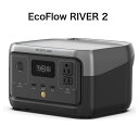 EcoFlow RIVER 2 ポータブル電源 ZMR600-JP 小型軽量モデル 256Wh リン酸鉄リチウム電池 長寿命 60分フル充電 純正弦波出力 アプ...