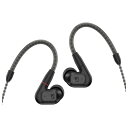 Sennheiser IE 200インチ インイヤーオーディオマニアヘッドホン - TrueResponse トランスデューサ ニュートラルサウンド インパクトのある低音 取り外し可能な編組ケーブル 柔軟なイヤーフック付き - ブラック