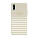 iPhone XR用 kate spade(R)ハイブリッドカバー/Gray Stripe RS8J015H
