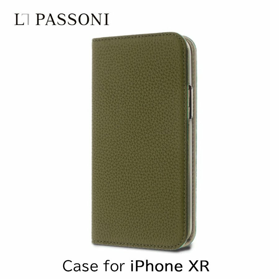  iPhone XRѡFOX iPhoneXR ʥѥåKipskin쥶Folio/Khaki ȥå