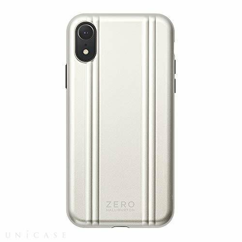 【iPhoneXR ケース】ZERO HALLIBURTON(ゼロハリバートン) Hybrid Shockproof case Silver シルバー