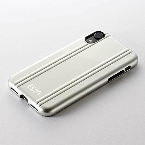 【iPhoneXR ケース】ZERO HALLIBURTON(ゼロハリバートン) Hybrid Shockproof case Silver シルバー