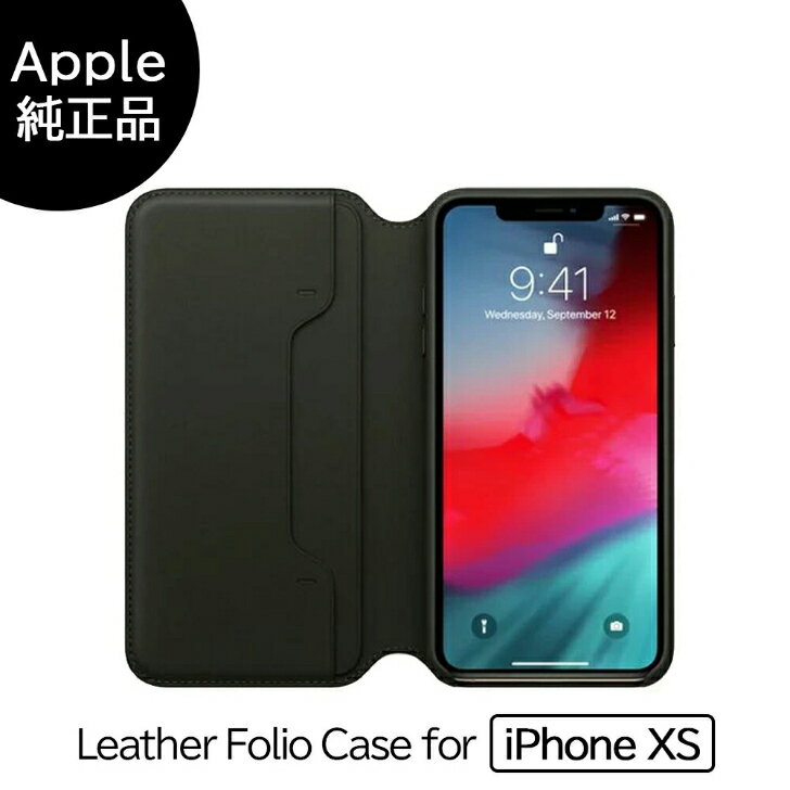 ＼新生活応援セール!店内全品ポイント5倍＆最大10%OFF／レザーフォリオ(leather　Folio)手帳型 - ブラック MRWW2FE/A MRWW2FEA