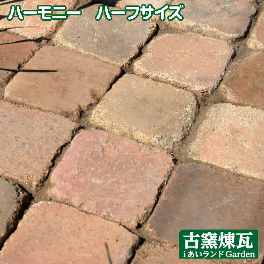 アンティークレンガ 「ハーモニー ハーフサイズ 1個」 送料別途 花壇 ガーデニング DIYのサムネイル