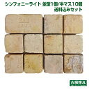 アンティークレンガ 「シンフォニーライト 並型1個 半マス10個 送料込みセット」(北海道は300円アップ)