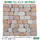 国産 刻印入り アンティークレンガ 割れ煉瓦 ベビーピンク 約1平米分 ゆうパック5個分の送料込・北海道は1 500円アップ 花壇 ガーデニング DIY