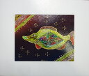 鮮やかなバリ絵画 夢見る魚