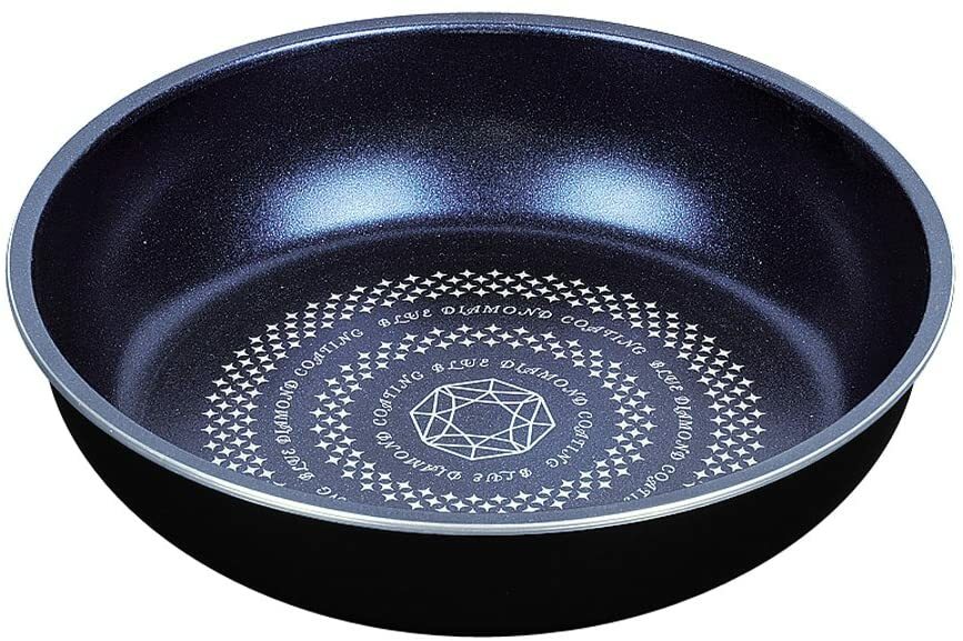 パール金属 HB-2434 取っ手の取れる フライパン 20cm IH対応 ブルーダイヤモンドコート ルクスパン 【取っ手別売り】
