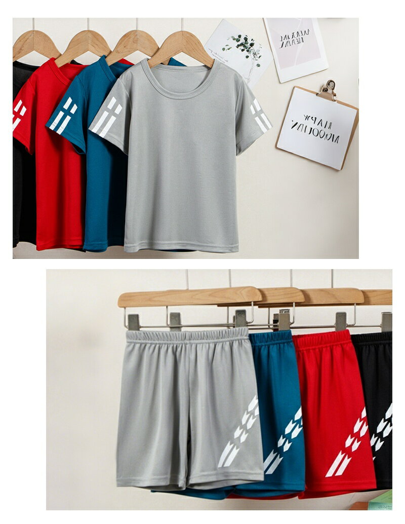 キッズ スポーツウェア セットアップ 幼稚園 男の子 女の子 上下セット Tシャツ 半...