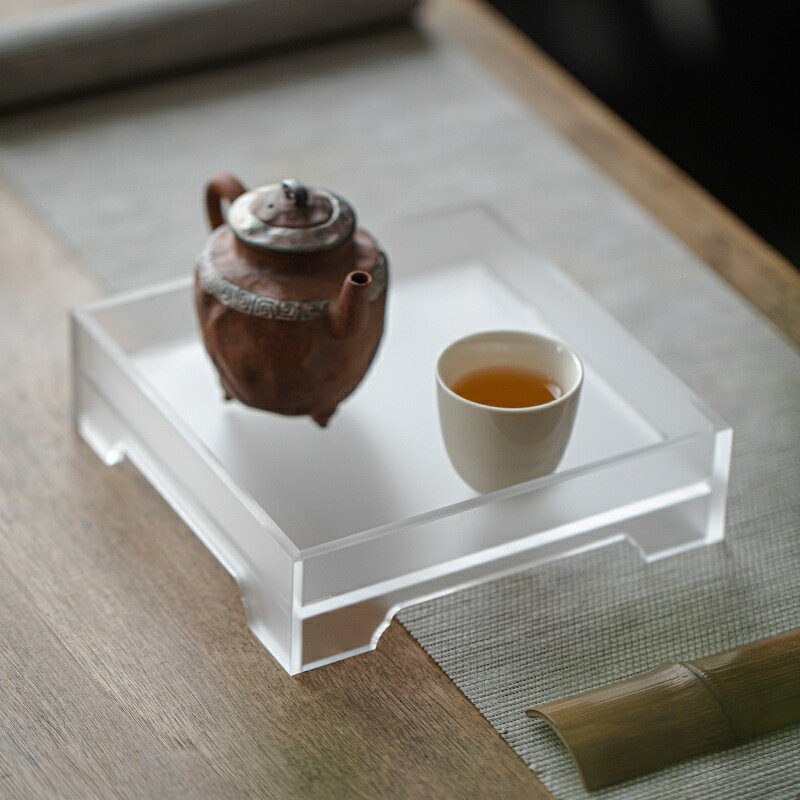 アクリル製 茶盤 ティートレイ 台湾茶器 中国茶器 台湾茶 中国茶 ティーセット アジアンティー アフタ..