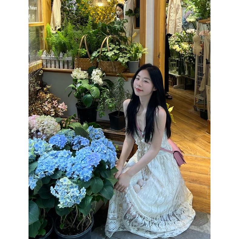 リゾートワンピース 大人可愛い 夏 ロングワンピース リゾートワンピ キャミソール マキシワンピース ハワイ ハワイアン 沖縄 体型カバー 結婚式 七五三 成人式 卒業式 入学式 Aライン 春夏おうち マキシ丈 無地 おしゃれ 韓国 ベージュ S M L