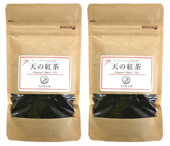 Rakuten - 【ネコポス発送】 天の製茶園 天の紅茶 リーフ 40g×2袋 【送料無料】