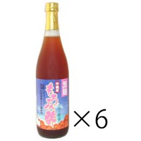 【あす楽対応】 沖縄産黒麹もろみ酢 720ml 6本セット 