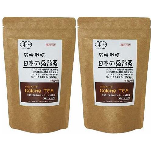【ネコポス発送】 河村農園 有機栽培 日本の烏龍茶 3g×15包×2袋 【送料無料】